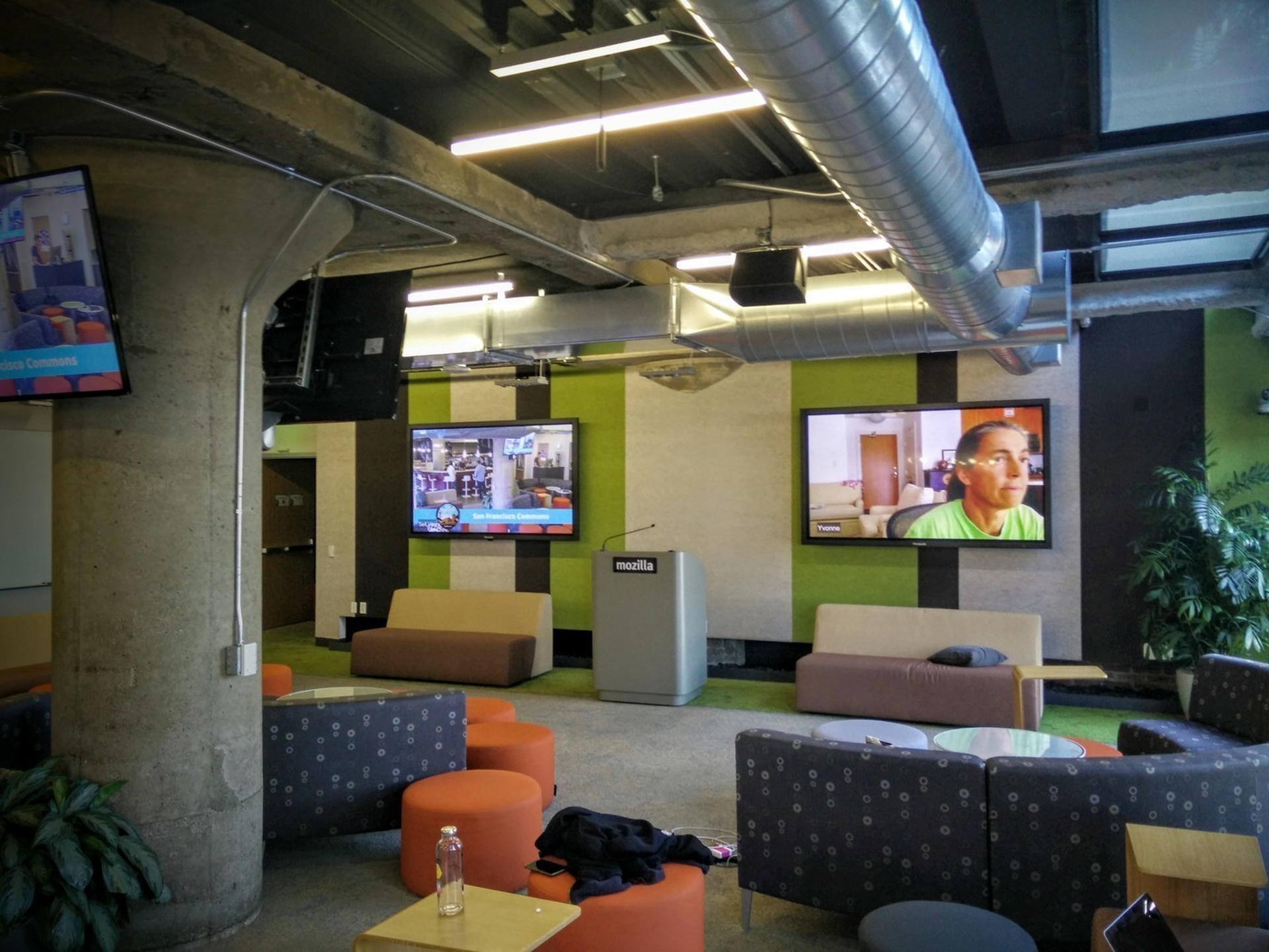 Some of the Mozilla Meet-up Space.