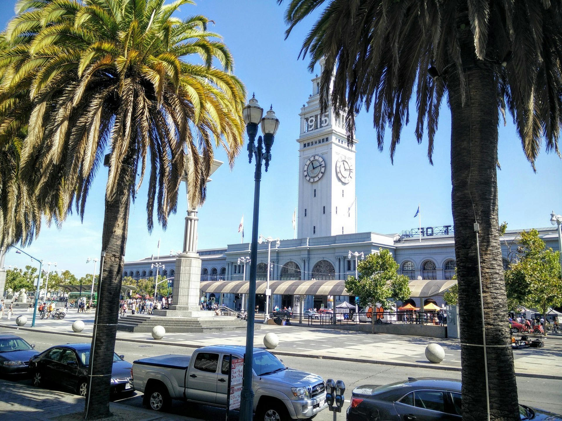 There was a market at the Ferry Building