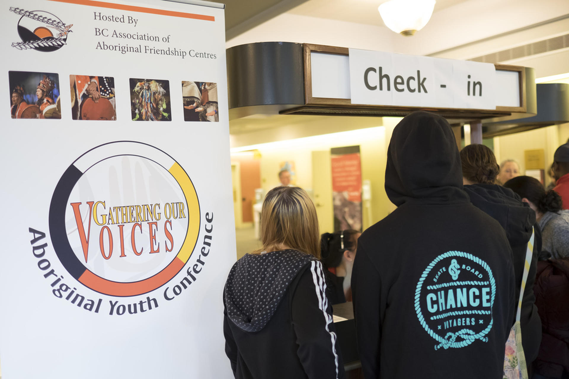 Where groups came to check in.