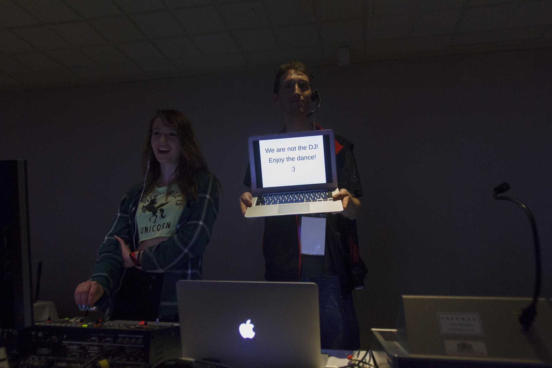 That evening we hosted our big youth dance. One of the delegates expressed to myself and some of the other tech people that they were interested in what we did. She ended up helping out at several points throughout the week!