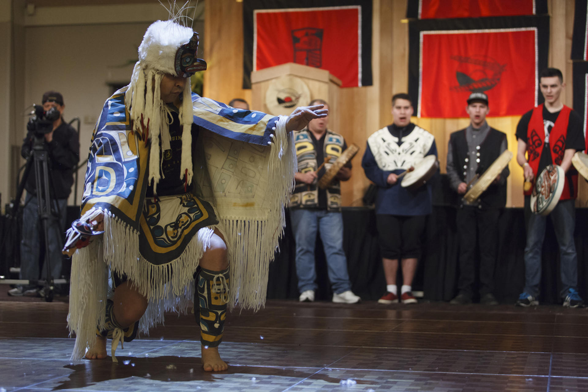 In the morning we had a somber closing ceremonies. One of the local chiefs had passed and the community was in morning.