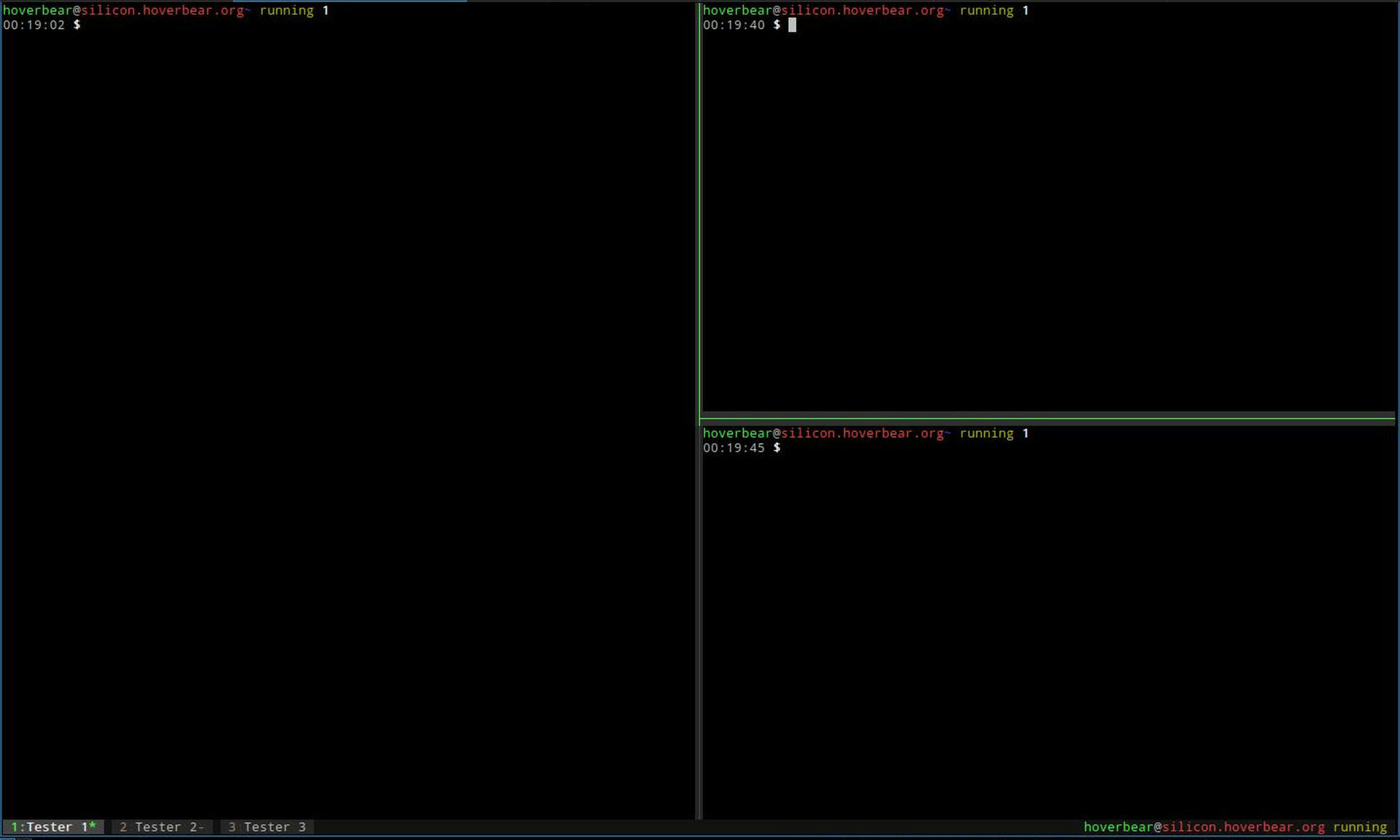 Example of tmux