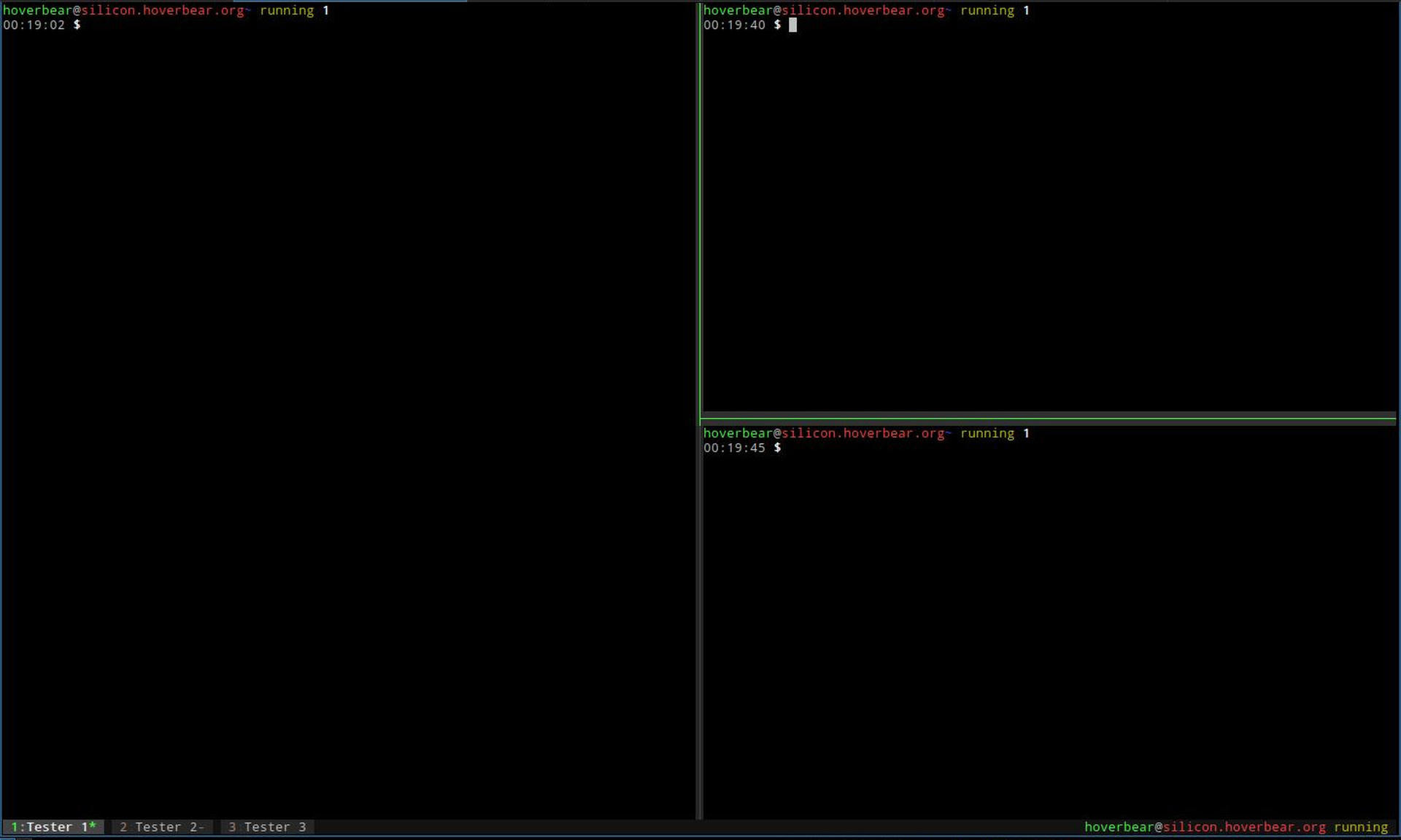 Example of tmux
